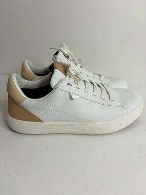Vessi Soho Sneakers 2 Womens 6 White Beige Vegan Leather Waterproof Shoes